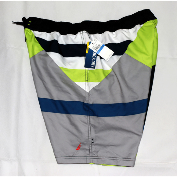 Nautica Quick Dry Men's Multi-Color Brief Lined Swim Trunks Boardshorts Size XL - Picture 3 of 5